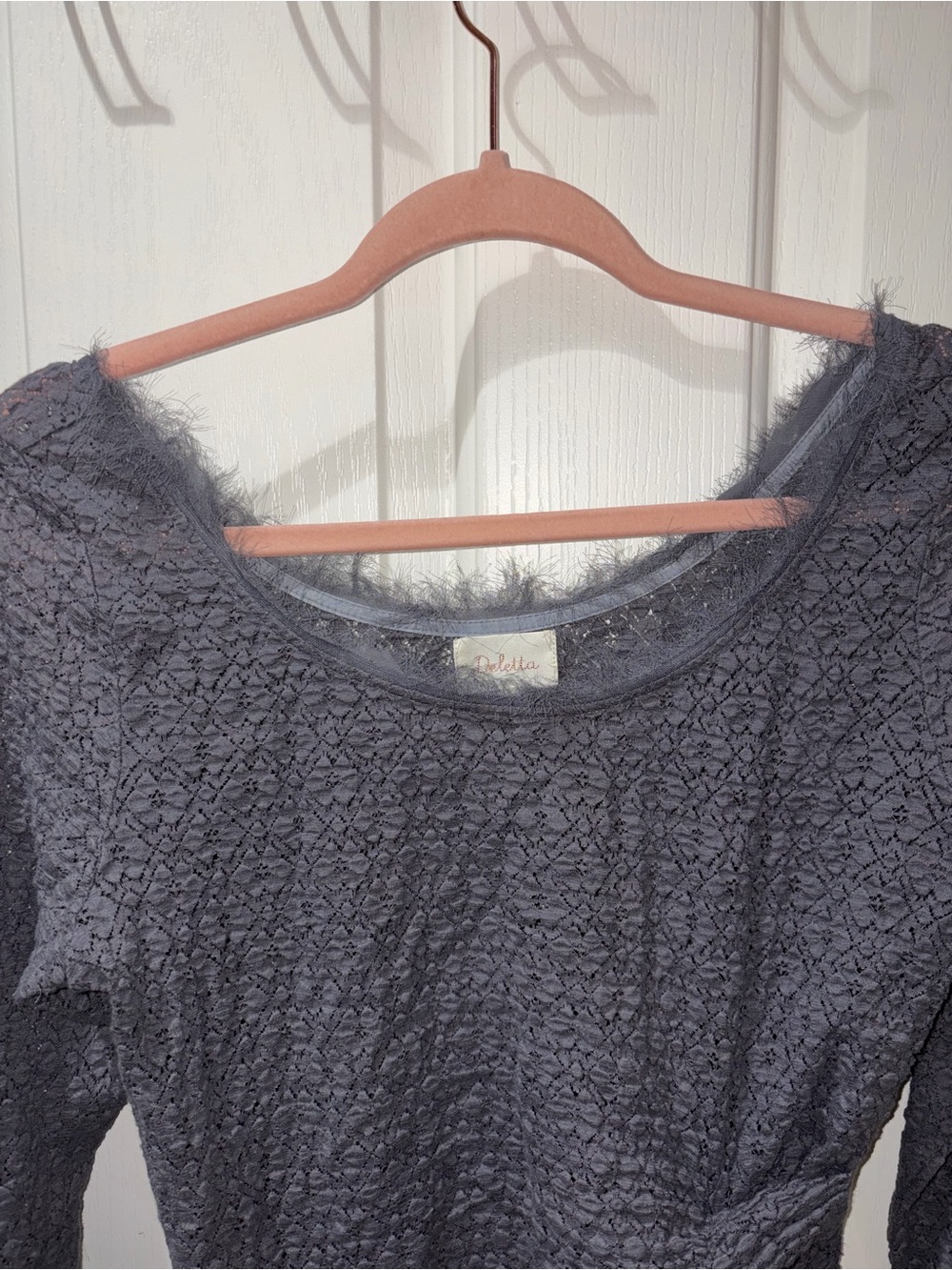 Anthropologie Deletta Charcoal Textured Knit Sweater - Picture 3 of 8